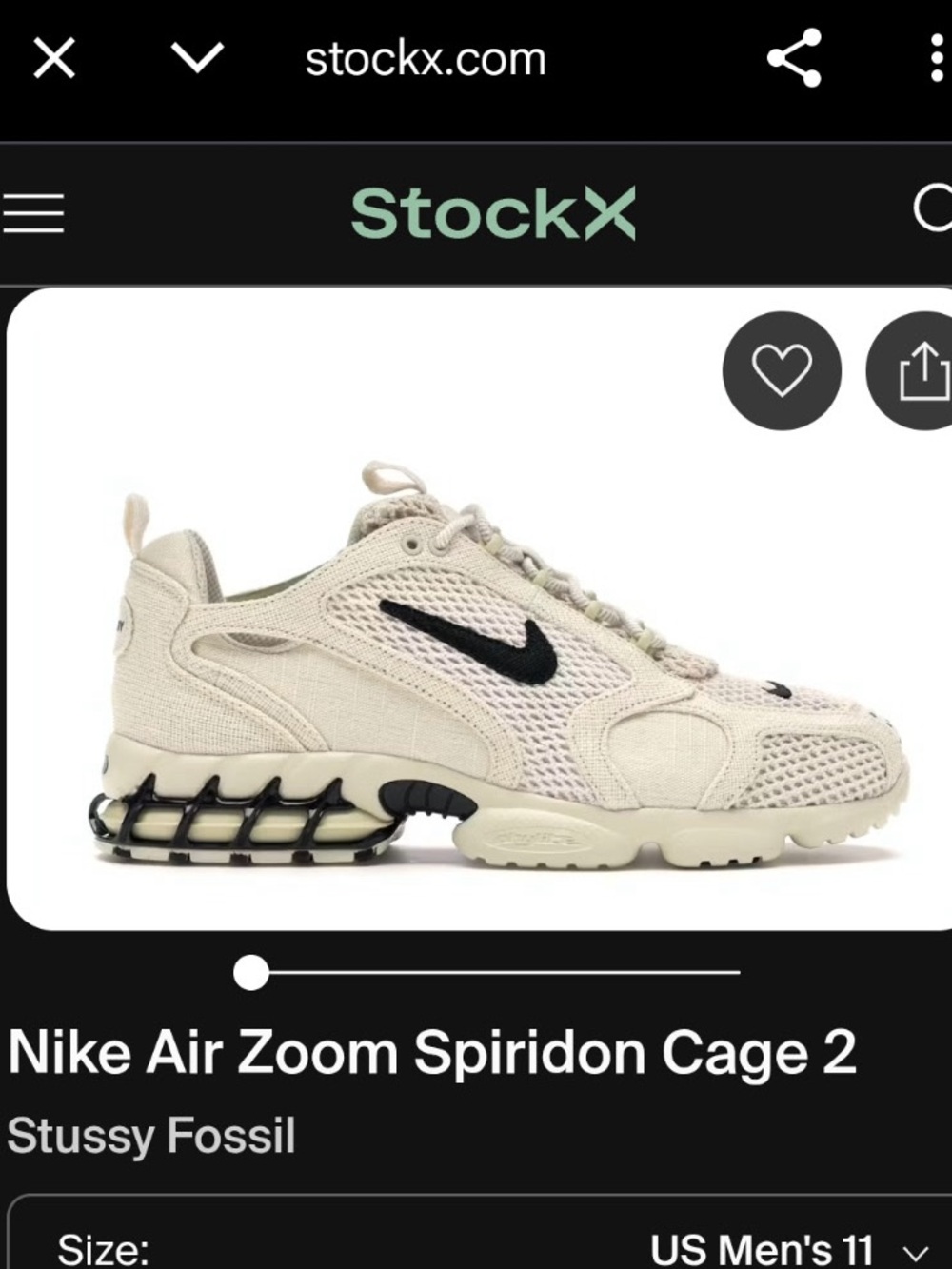 Nike Air Zoom Spiridon Cage 2
Stussy Fossil
